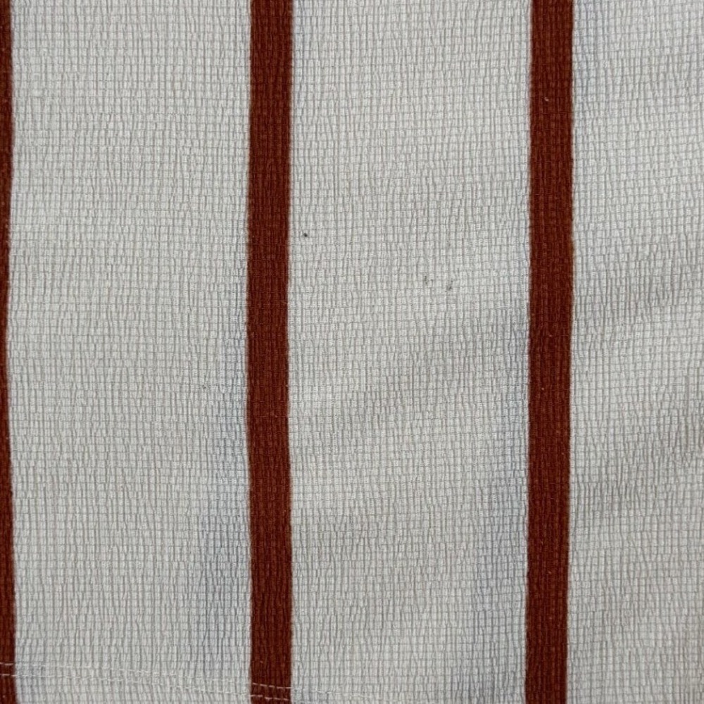 Zara Trafaluc Striped Tie Back Romper Cream Rust Brown Sleeveless Small - Picture 6 of 6